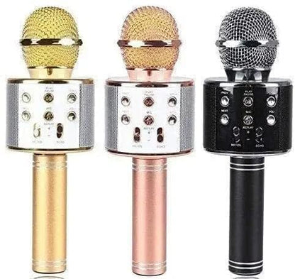 SQUL Wireless Mic Advance Handheld Wireless Singing Mike Multi-Function Bluetooth Karaoke Mic with Microphone Speaker for All Smart Phone - Squl Tech 