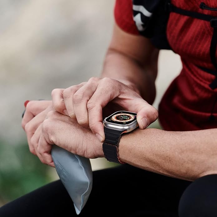 Series 9 Android Smartwatch with 1.61" Colour Display, Fitness Tracker, Grey Stainless Steel Strap
