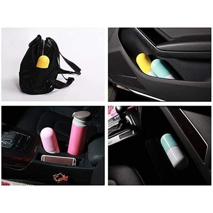 Gwalinath UV Protection tablet umbrella | capsule umbrella For Rain Windproof & Sun Protection Features, 4 Folding Compact Capsule Case For Men, Women, KidsSqul Tech