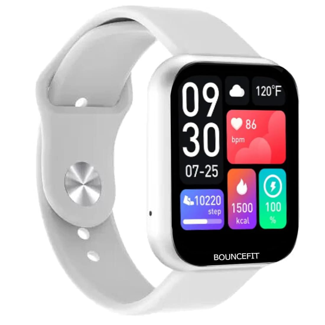 Bouncefit M I D116 Fitness Band Smart Watch for Men, Women, Boys, Girls, Kids – Single Touch Interface, Water Resistant, Workout Modes,Quick Charge Sports Smartwatch – Black I