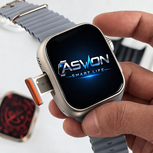 GS29 4G SIM Android Smart Watch,Store Working, Maps, YouTube, Sports Features, Volte Calling(4G SIM Supported) Extra Band (Orange and Black)