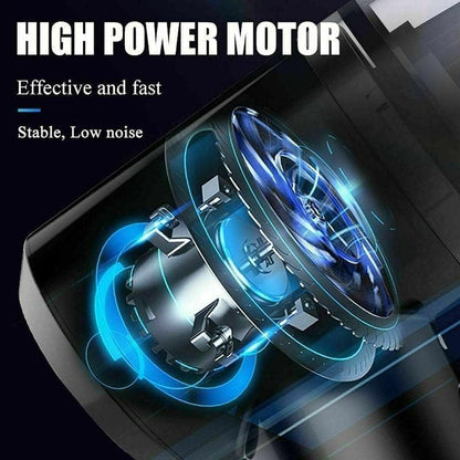 IDELLA 3IN1 Portable Car Vacuum Cleaner with Blower | USB Rechargeable Wireless Handheld Car Vacuum Cleaner Traveling, Camping Reusable,Portable,Rechargeable (Vacuum with Blower)Squl Tech