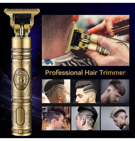 EndZone | Buddha Smart Beard Trimmer - Power adapt technology for Face, Head and Body Men & Women trimming||120 min run time with Quick Charge (Gold)Squl Tech