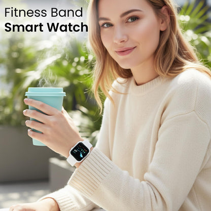 Bouncefit M I D116 Fitness Band Smart Watch for Men, Women, Boys, Girls, Kids – Single Touch Interface, Water Resistant, Workout Modes,Quick Charge Sports Smartwatch – Black I